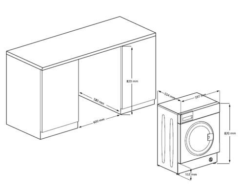 Встраиваемая стиральная машина Hotpoint BI WMHD 8482 V