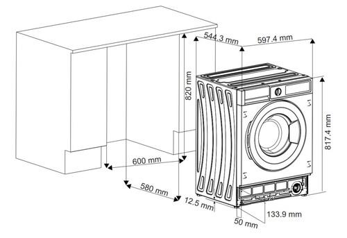 Встраиваемая стиральная машина VESTEL WMBI7100T1W