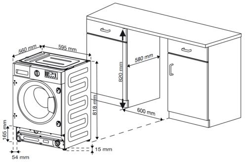 Встраиваемая стиральная машина Beko WITC7613XW